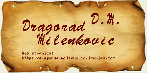 Dragorad Milenković vizit kartica